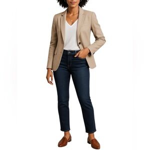Lucky Brand Mid Rise Sweet Straight Jeans Women’s 10/30 Ankle Dark Wash Denim